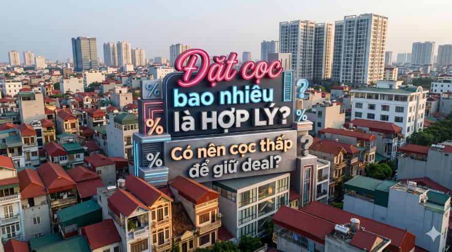 Đặt cọc bao nhiêu là hợp lý? Có nên cọc thấp để giữ deal? – Bài học “mất nhà vì cọc sai” nhiều người không để ý