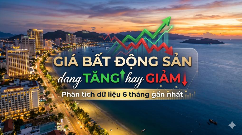 Giá bất động sản đang tăng hay giảm? Phân tích dữ liệu 6 tháng gần nhất
