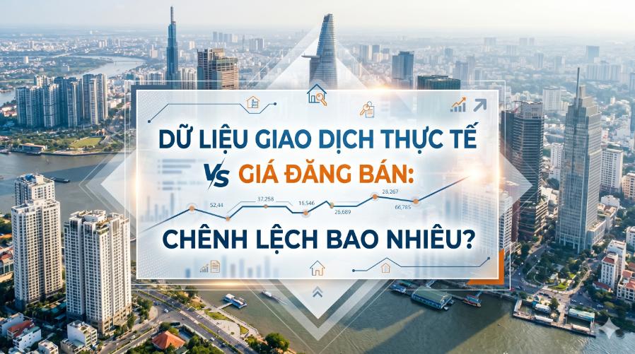 Giá đăng bán vs giá giao dịch thực tế: Chênh lệch bao nhiêu?