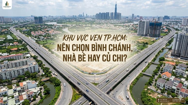 Khu vực ven TP.HCM: Nên chọn Bình Chánh, Nhà Bè hay Củ Chi? Góc nhìn thực tế cho nhà đầu tư