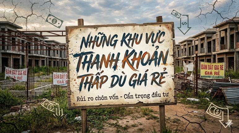 Những khu vực thanh khoản thấp dù giá rẻ: Bài học đắt giá từ những lô đất “không ai mua”