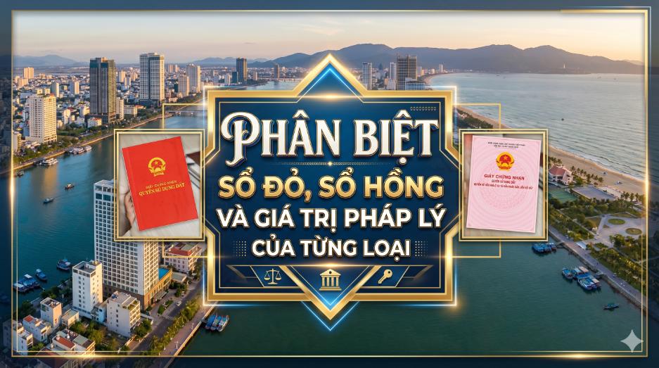 Phân biệt sổ đỏ, sổ hồng và giá trị pháp lý của từng loại