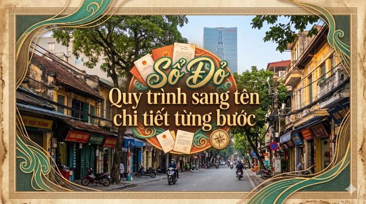 Quy trình sang tên sổ đỏ chi tiết từng bước (Hướng dẫn thực tế giúp tránh sai sót và tiết kiệm thời gian)