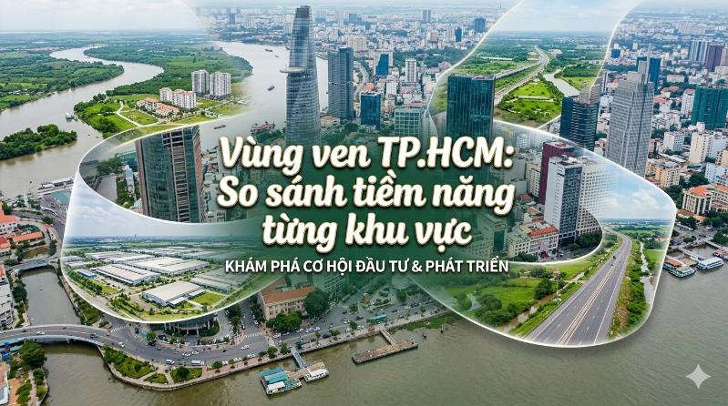 Vùng ven TP.HCM: So sánh tiềm năng từng khu vực – Nên đầu tư ở đâu để đón đầu tăng trưởng?