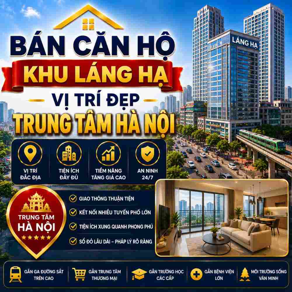 Bán Căn Hộ Khu Láng Hạ, Vị Trí Trung Tâm Thuận Tiện