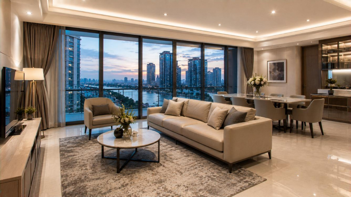 Bán Căn Hộ Saigon Pearl Bình Thạnh, Không Gian Sống Ven Sông Hiện Đại