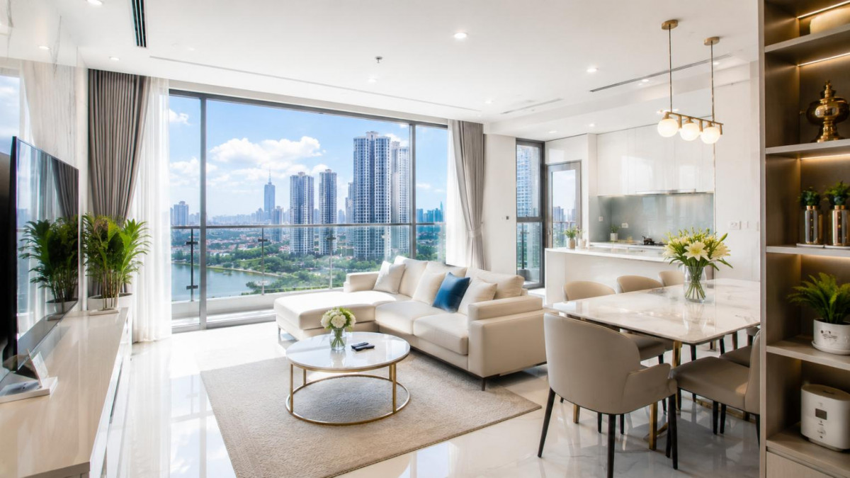 Bán Căn Hộ Vinhomes Central Park Phường Thạnh Mỹ Tây, View Sông Và Landmark 81