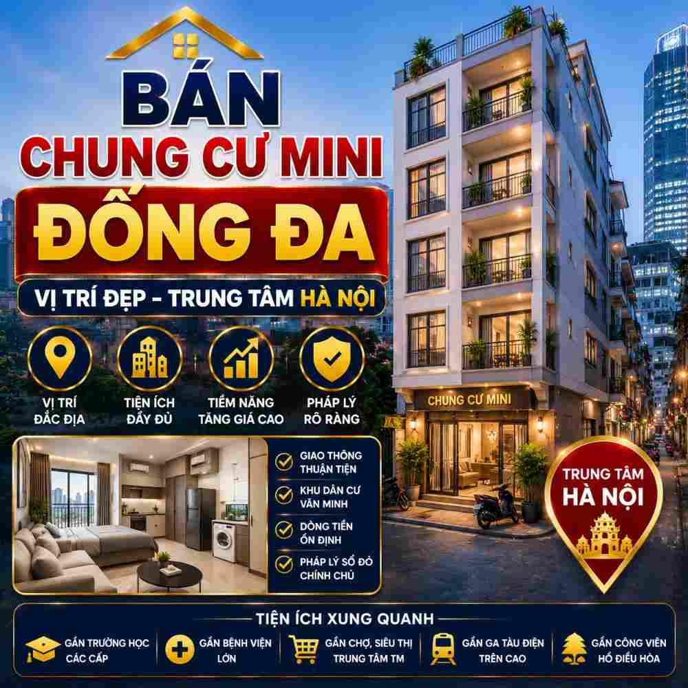 Bán Chung Cư Mini Đống Đa, Nhu Cầu Thuê Ổn Định Quanh Năm