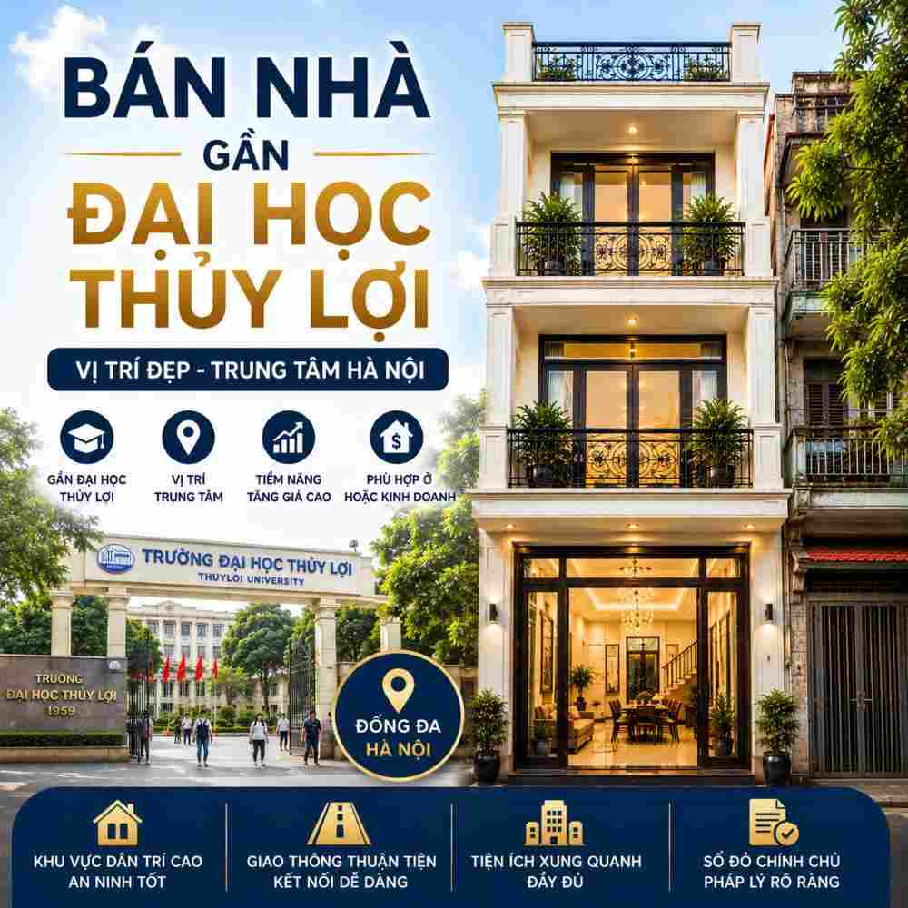 Bán Nhà Gần Đại Học Thủy Lợi, Khu Dân Cư Đông Đúc