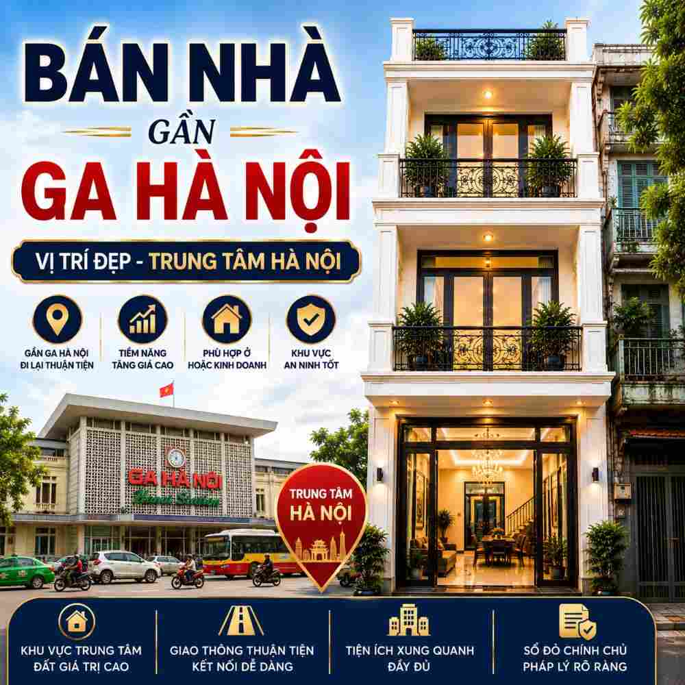 Bán Nhà Gần Ga Hà Nội, Kết Nối Thuận Tiện Nhiều Khu Vực