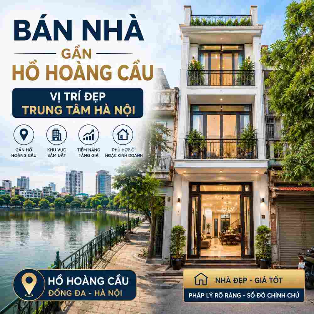 Bán Nhà Gần Hồ Hoàng Cầu, Không Gian Sống Trung Tâm Đáng Giá