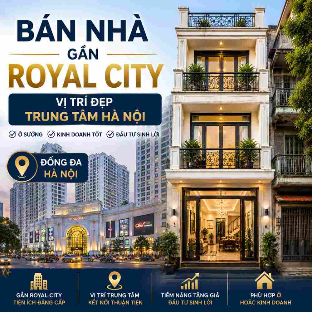 Bán Nhà Gần Royal City, Khu Vực Sầm Uất Bậc Nhất Hà Nội