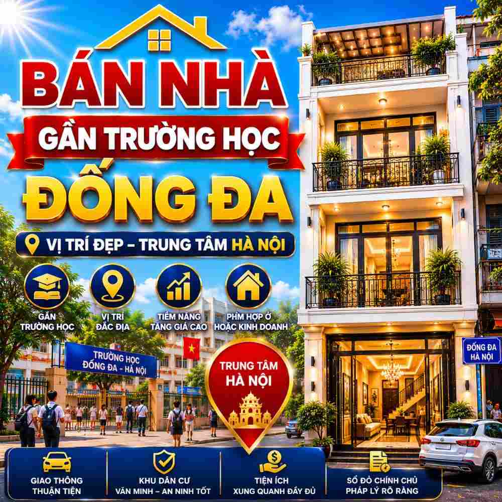 Bán Nhà Gần Trường Học Đống Đa, Thuận Tiện Cho Gia Đình