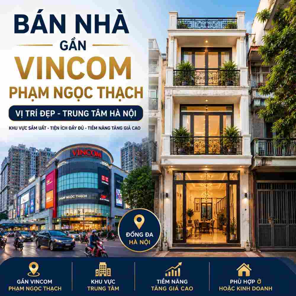 Bán Nhà Gần Vincom Phạm Ngọc Thạch, Thuận Tiện Ở Và Kinh Doanh
