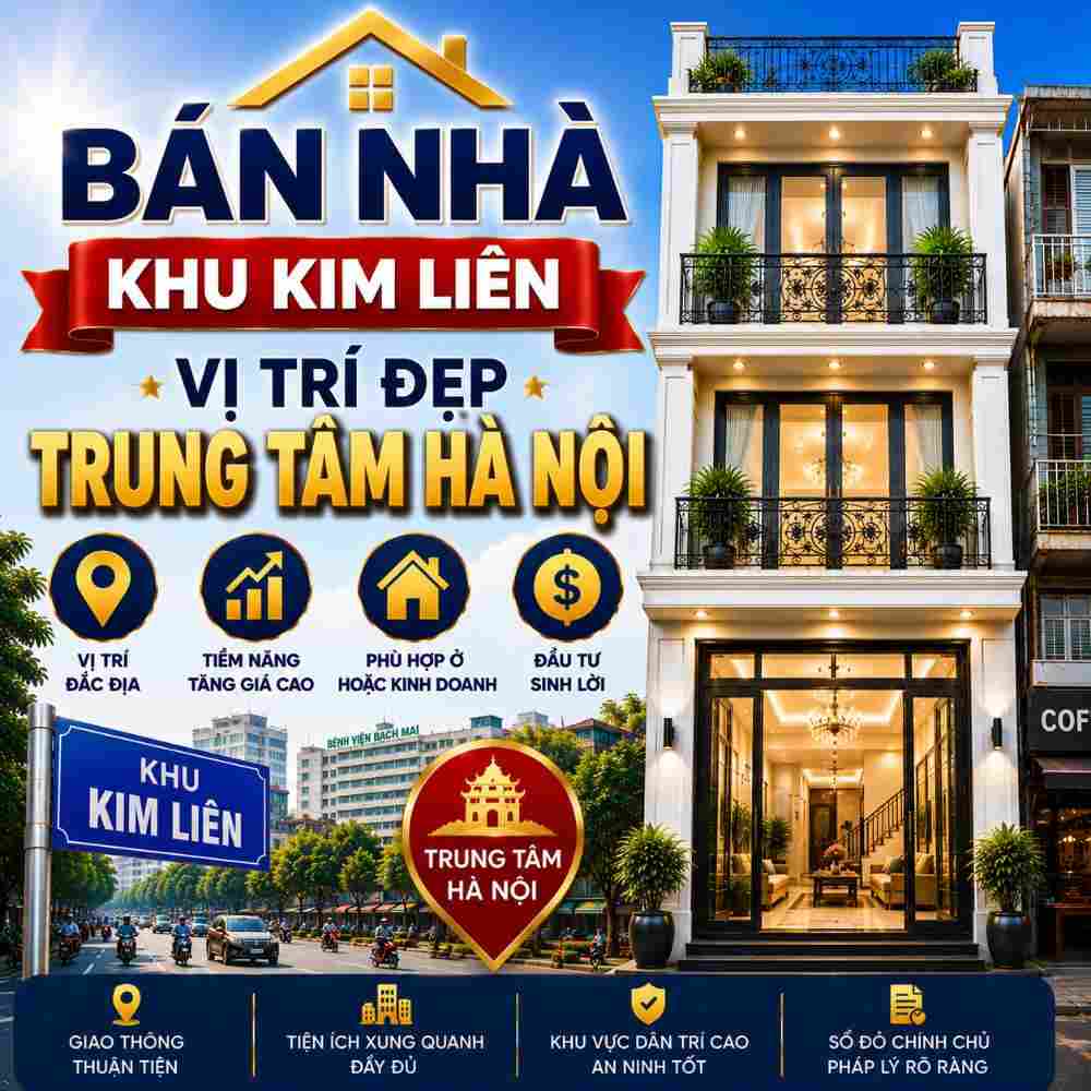 Bán Nhà Khu Kim Liên, Khu Vực An Cư Được Quan Tâm