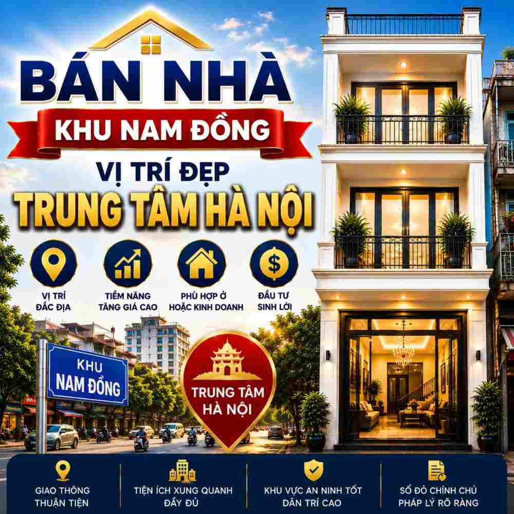 Bán Nhà Khu Nam Đồng, Khu Dân Cư Ổn Định Trung Tâm Hà Nội