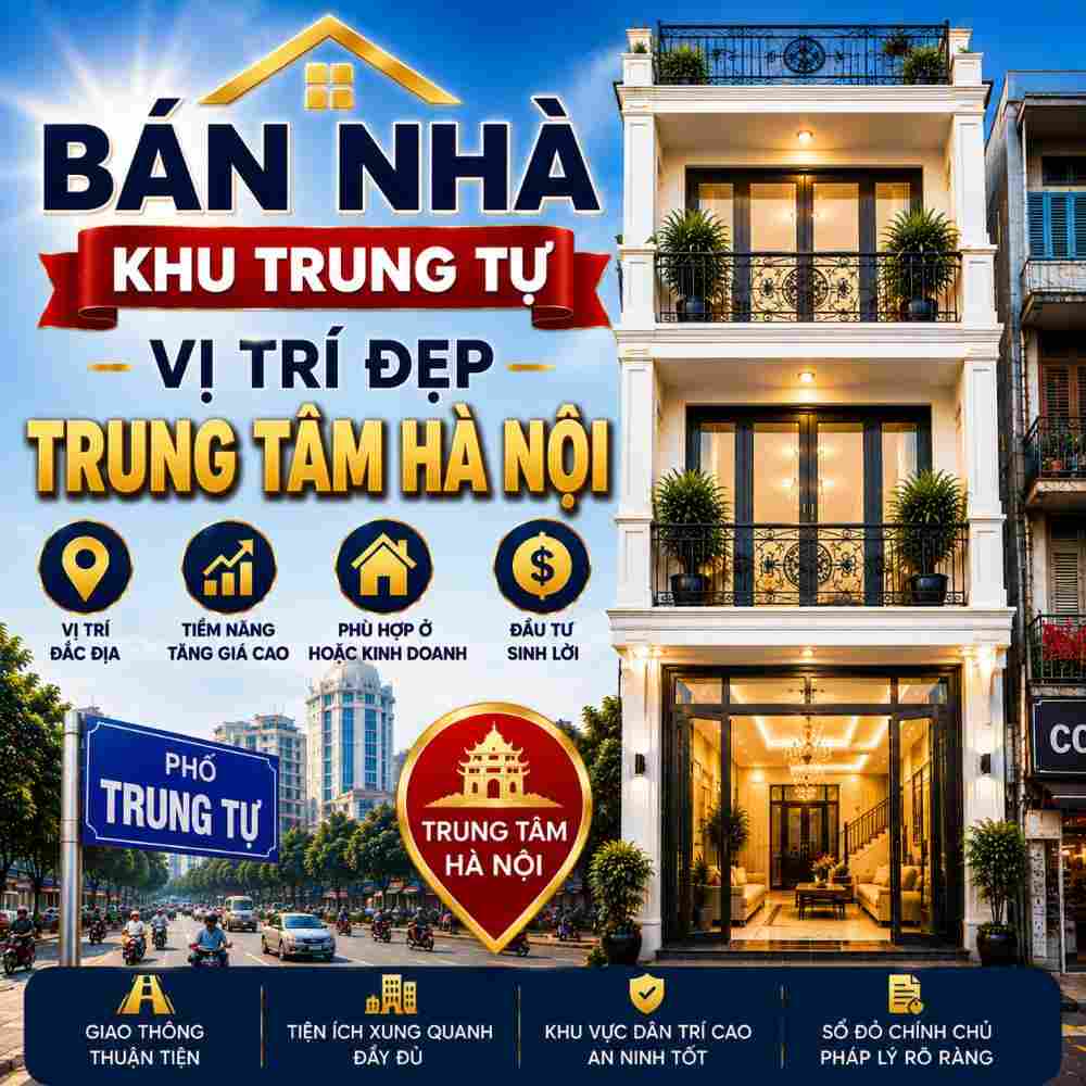 Bán Nhà Khu Trung Tự, Thuận Tiện Sinh Hoạt Và Di Chuyển