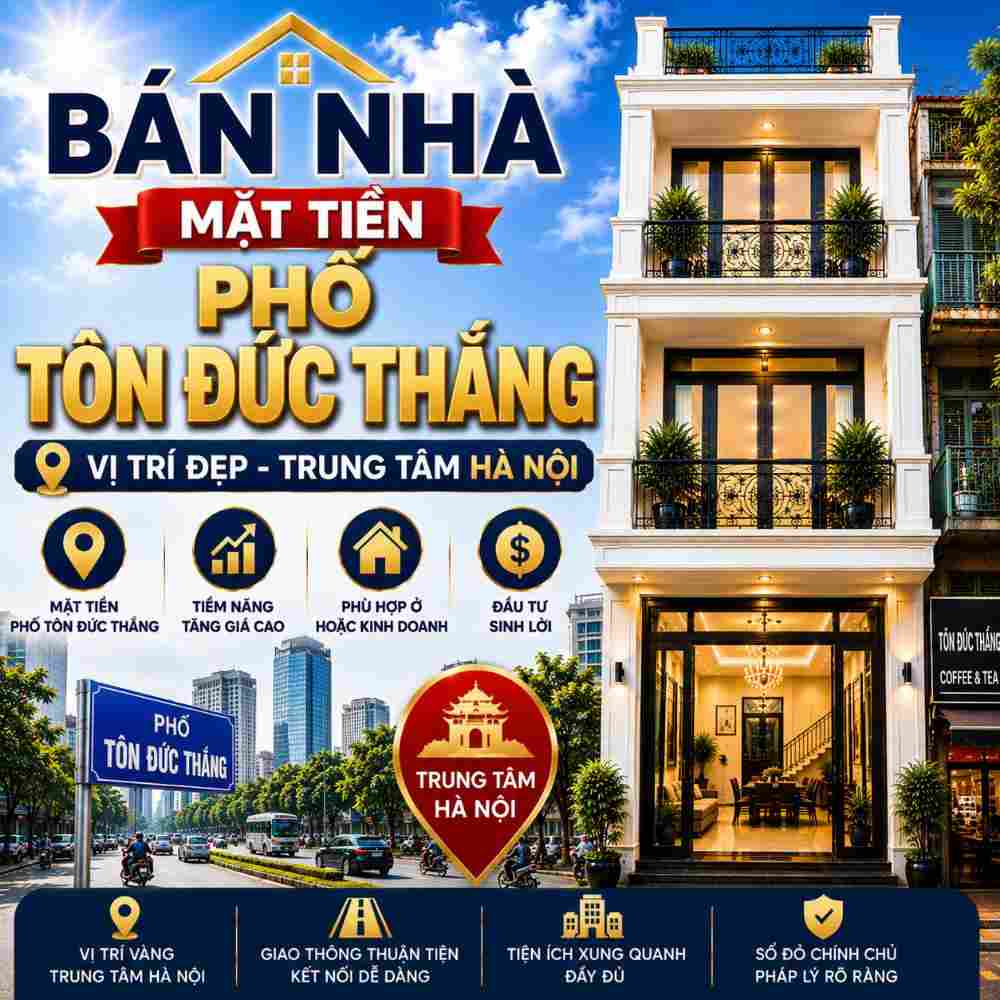 Bán Nhà Mặt Tiền Phố Tôn Đức Thắng, Khai Thác Kinh Doanh Hiệu Quả