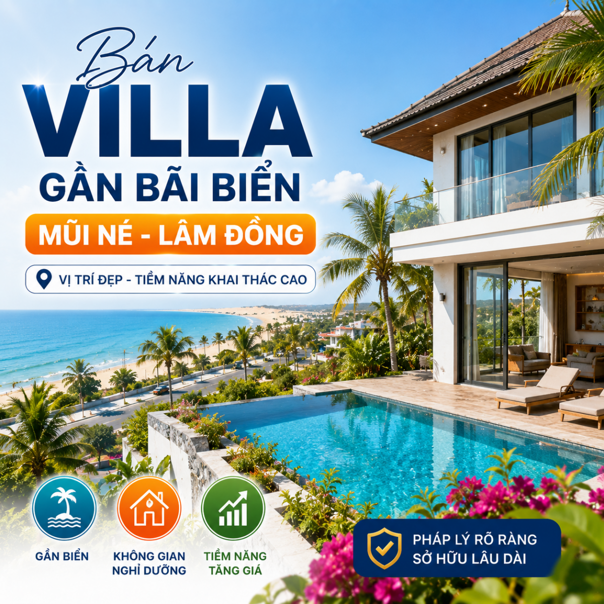 Bán Villa Gần Bãi Biển Mũi Né, Không Gian Nghỉ Dưỡng Lý Tưởng